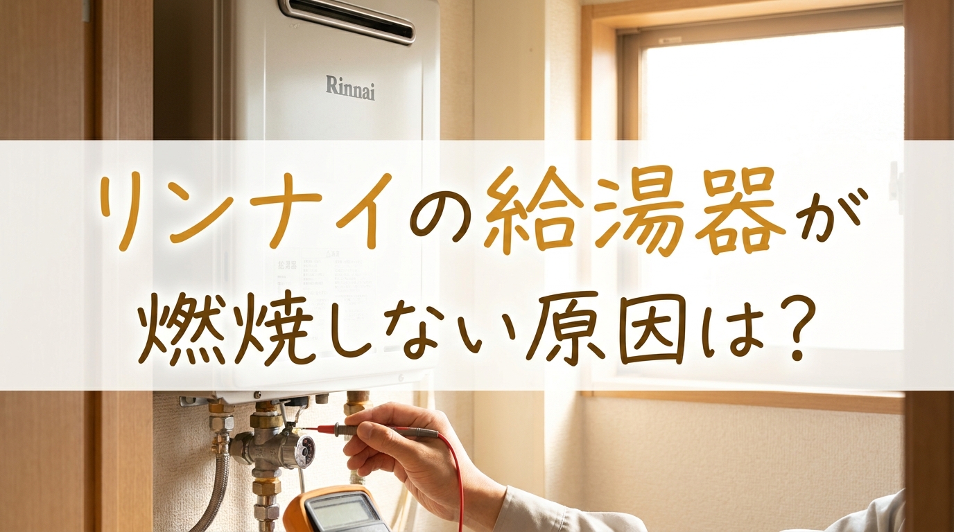 リンナイの給湯器が燃焼しない原因は?