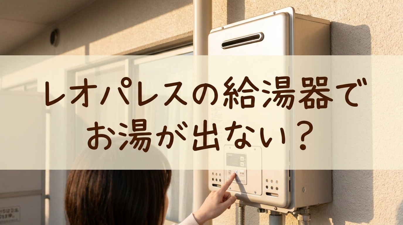 レオパレスの給湯器でお湯が出ない?