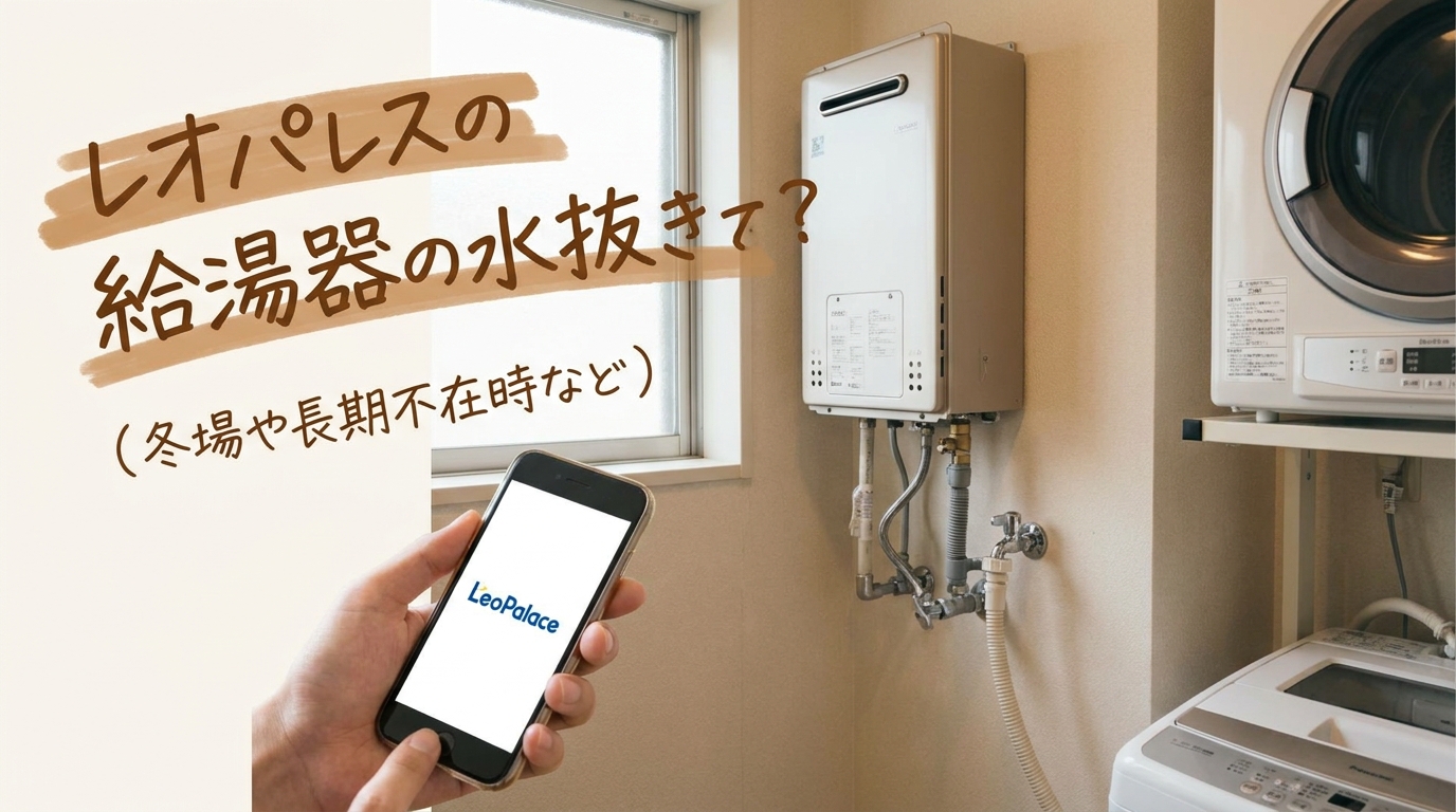 レオパレスの給湯器の水抜きって必要?