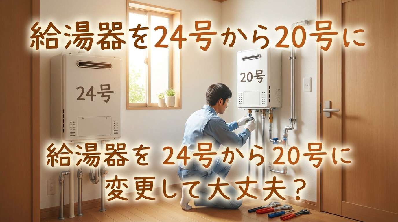 給湯器を24号から20号に変更して大丈夫?