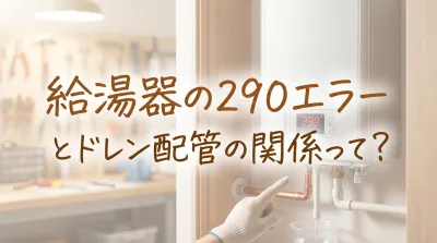 給湯器の290エラーとドレン配管の関係って？