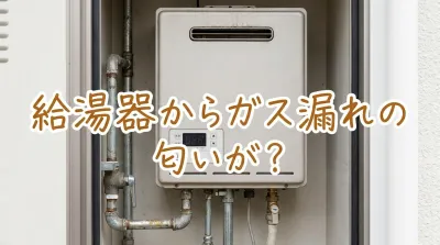 給湯器からガス漏れの匂いが？