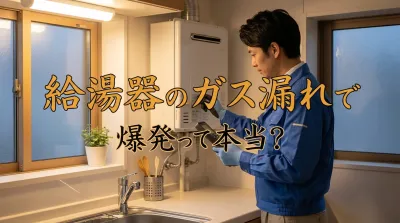 給湯器のガス漏れで爆発って本当？