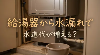 給湯器から水漏れで水道代が増える？