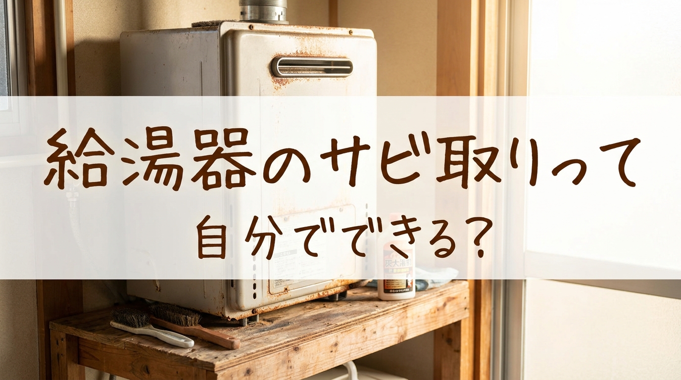 給湯器のサビ取りって自分でできる?