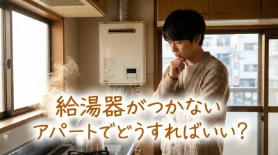 給湯器がつかないアパートでどうすればいい?