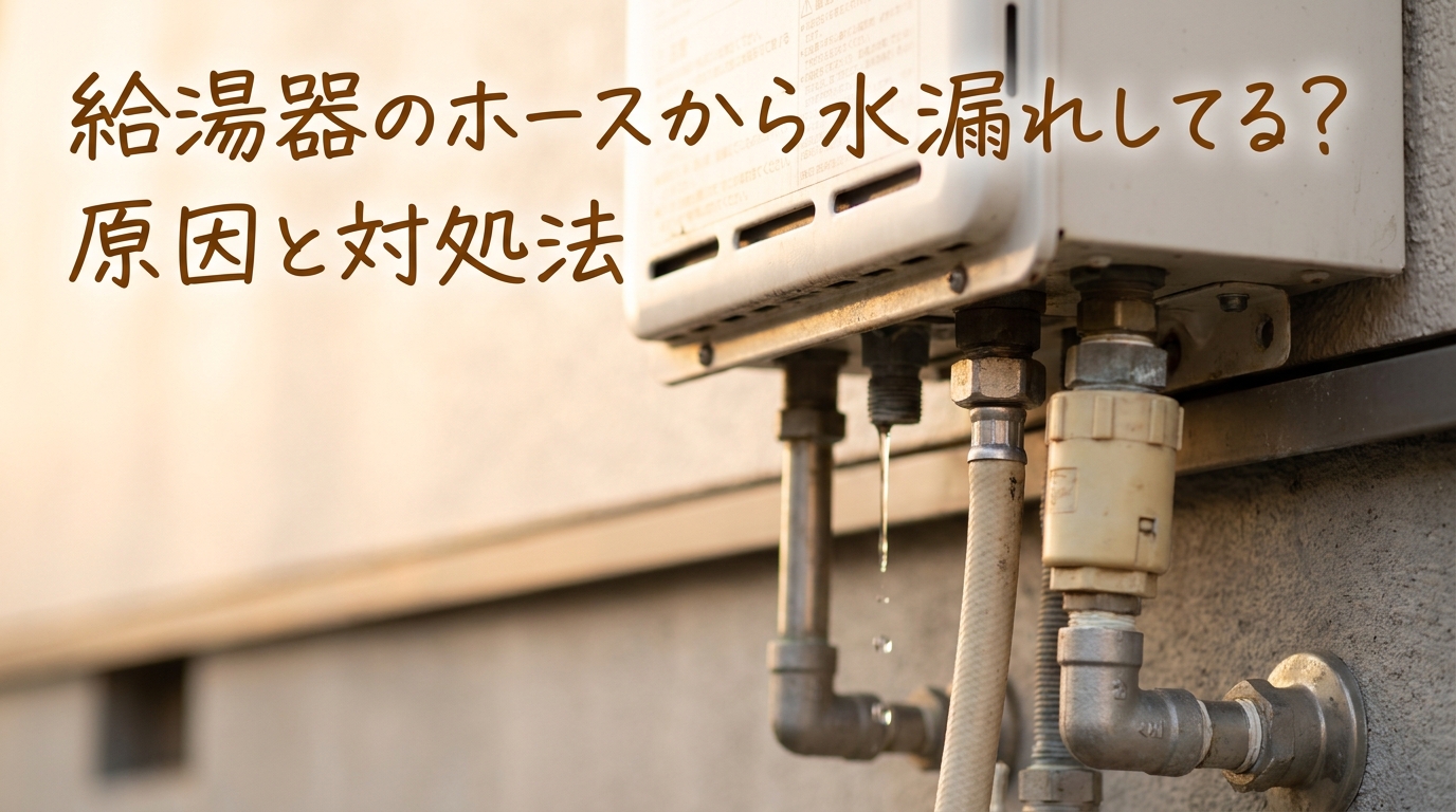 給湯器のホースから水漏れしてる?原因と対処法