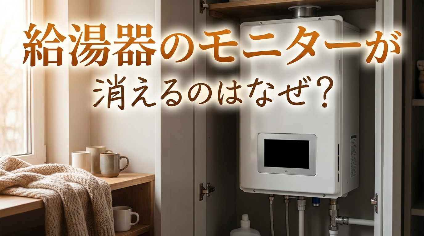 給湯器のモニターが消えるのはなぜ?
