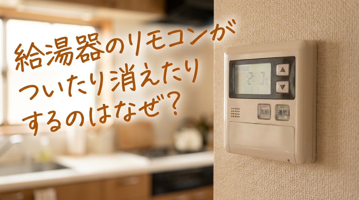 給湯器のリモコンがついたり消えたりするのはなぜ?