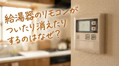 給湯器のリモコンがついたり消えたりするのはなぜ？