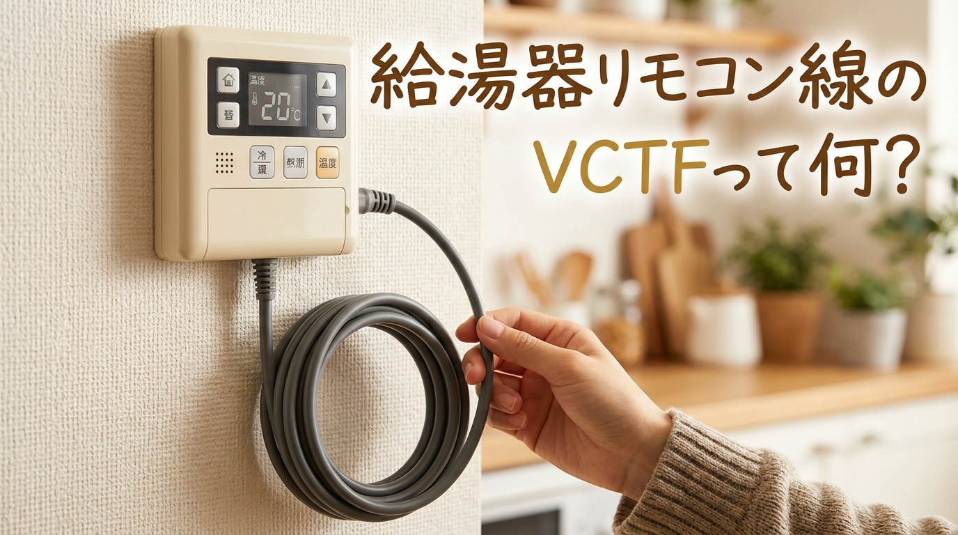給湯器リモコン線のVCTFって何?