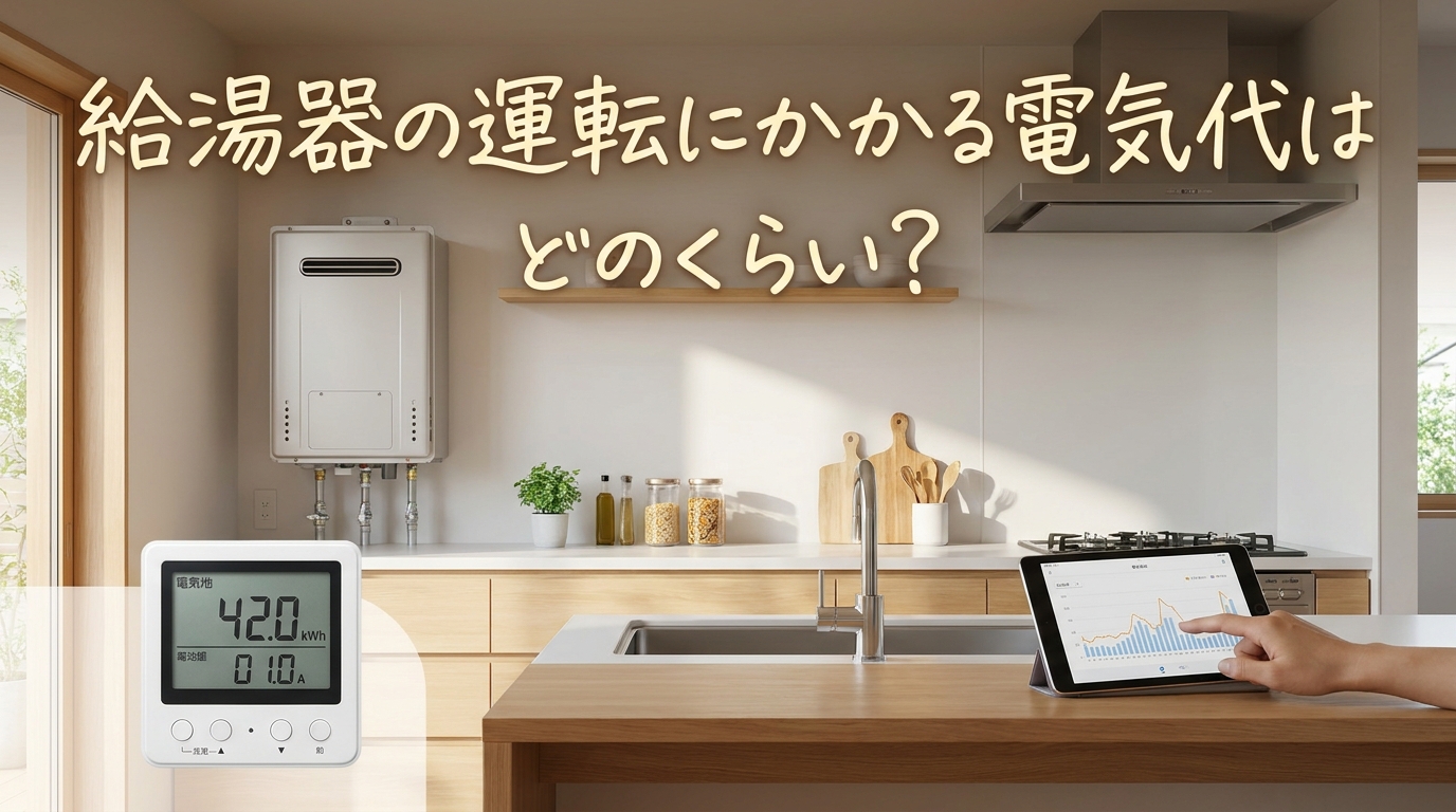 給湯器の運転にかかる電気代はどのくらい?