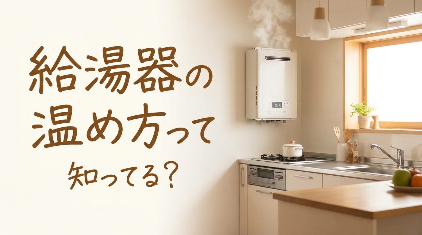 給湯器の温め方って知ってる?
