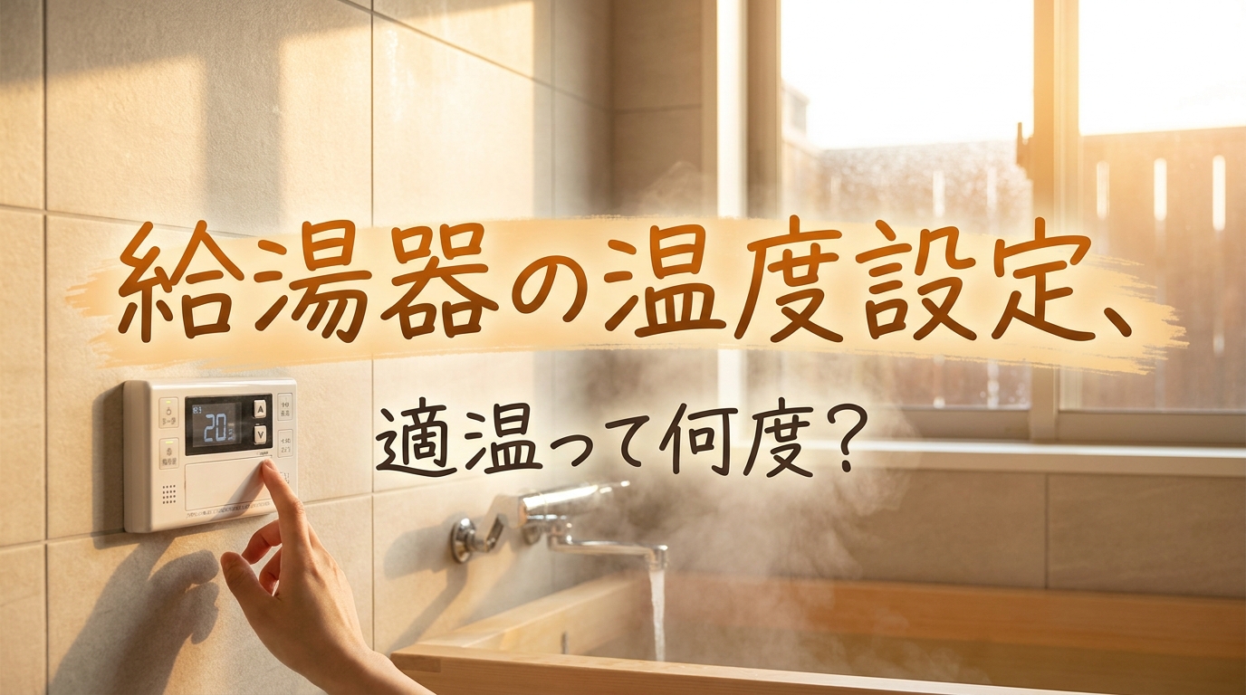 給湯器の温度設定、適温って何度?