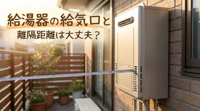 給湯器の給気口と離隔距離は大丈夫？