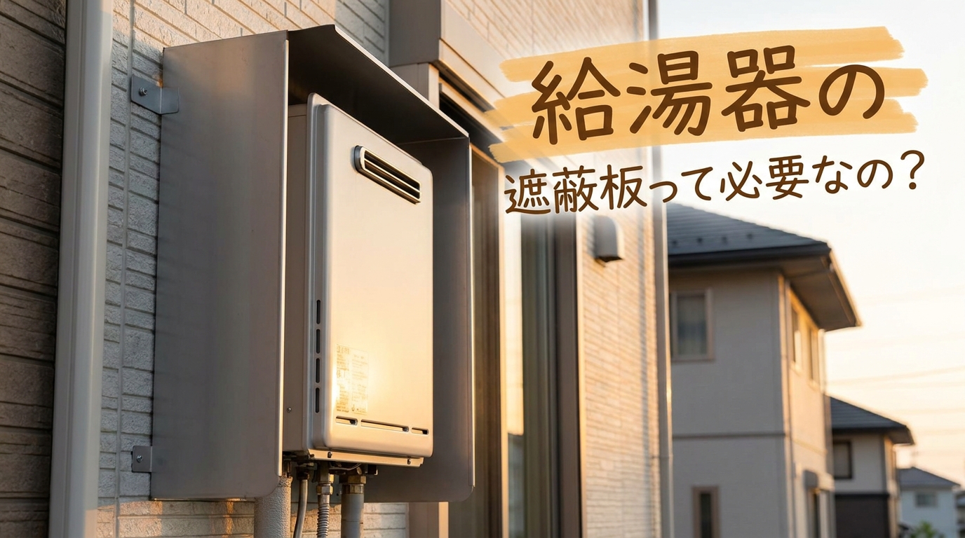 給湯器の遮蔽板って必要なの?