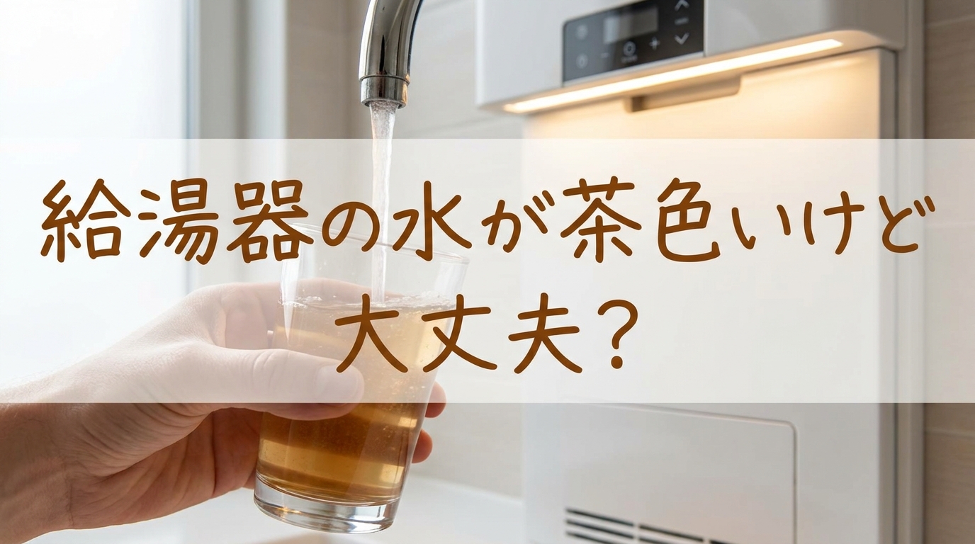 給湯器の水が茶色いけど大丈夫?