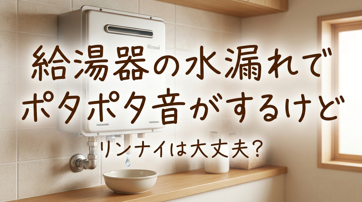 給湯器の水漏れでポタポタ音がするけどリンナイは大丈夫?