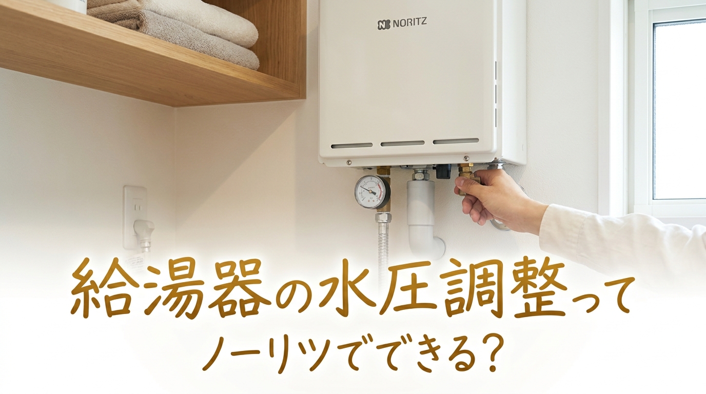 給湯器の水圧調整ってノーリツでできる？
