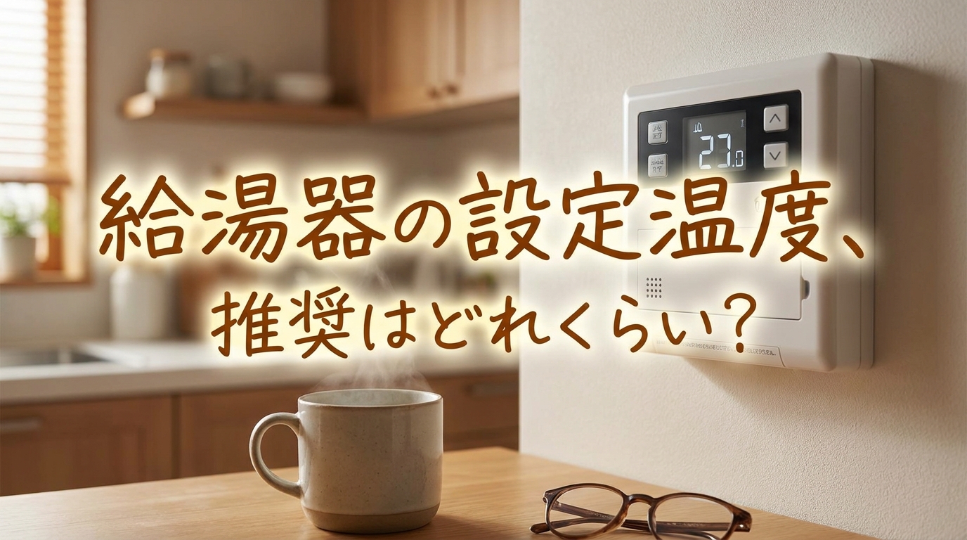 給湯器の設定温度、推奨はどれくらい?