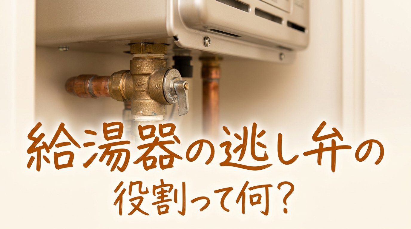 給湯器の逃し弁の役割って何?