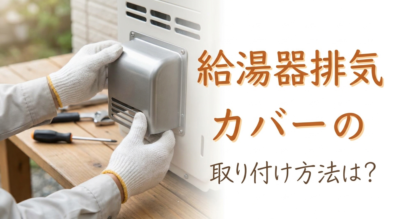 給湯器排気カバーの取り付け方法は？