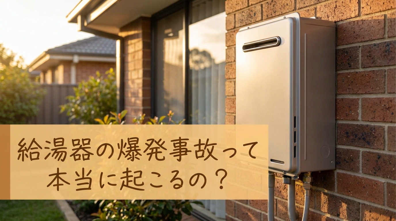 給湯器の爆発事故って本当に起こるの?