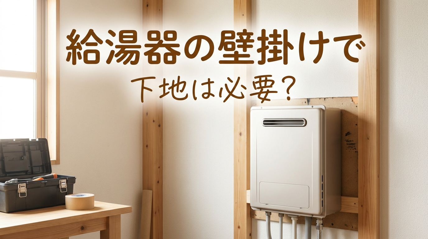 給湯器の壁掛けで下地は必要?