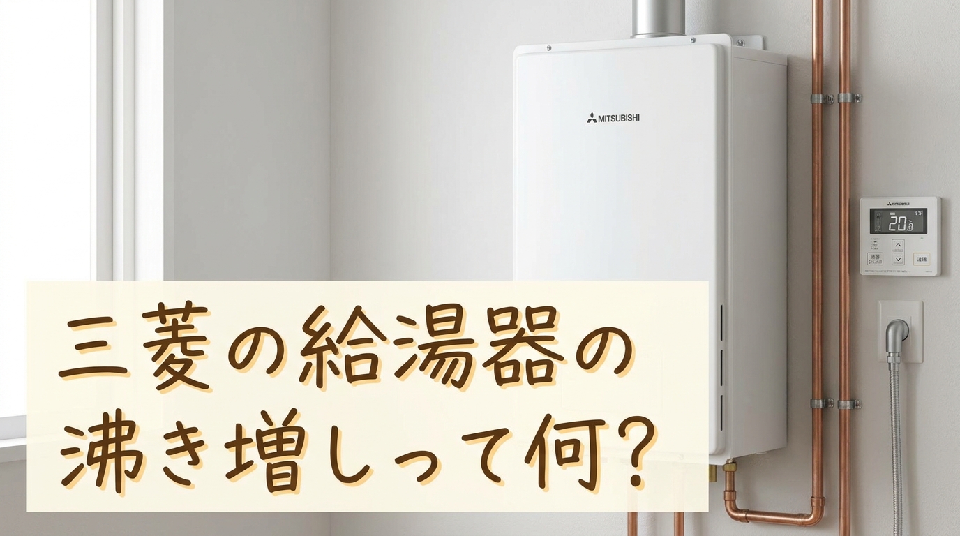 三菱の給湯器の沸き増しって何？