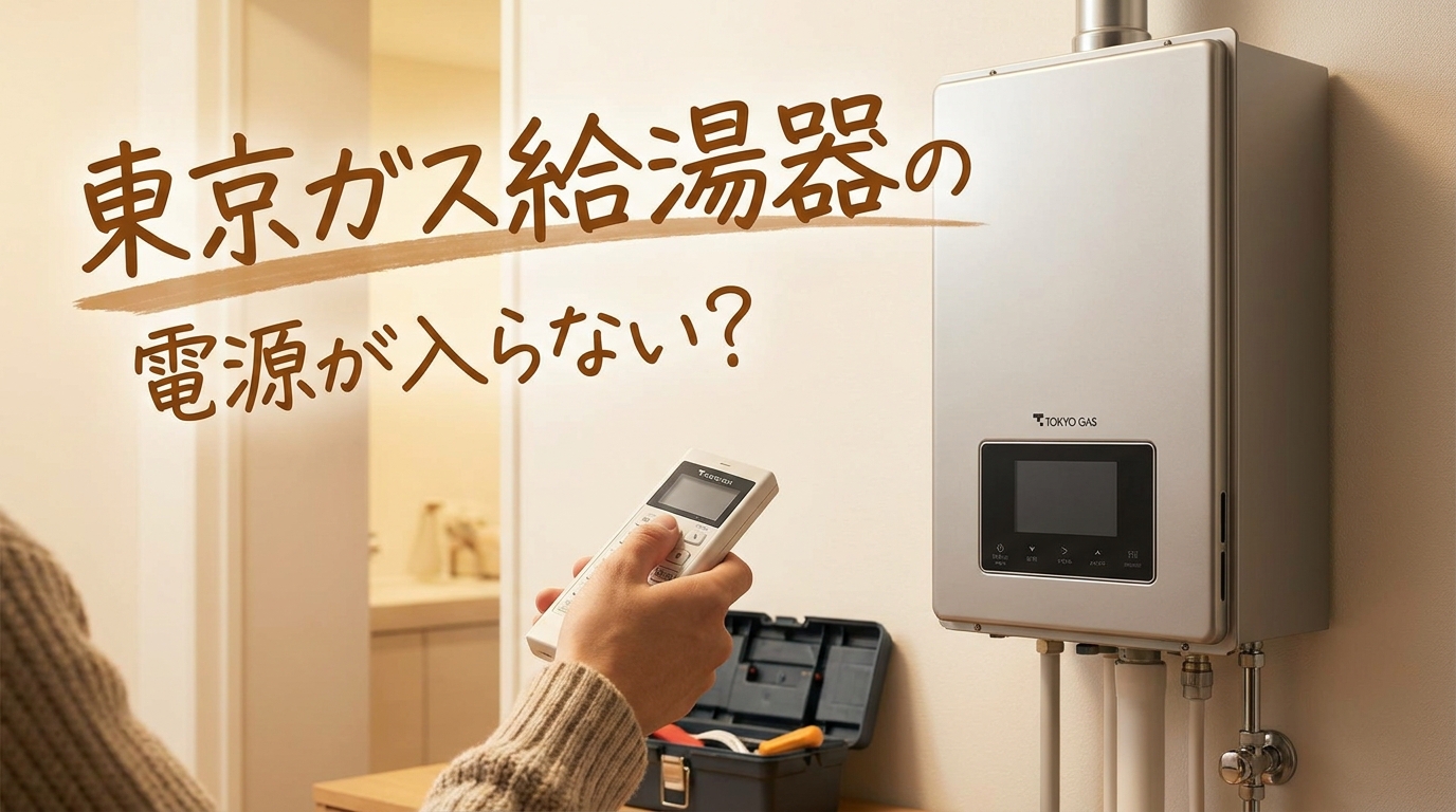 東京ガス給湯器の電源が入らない？
