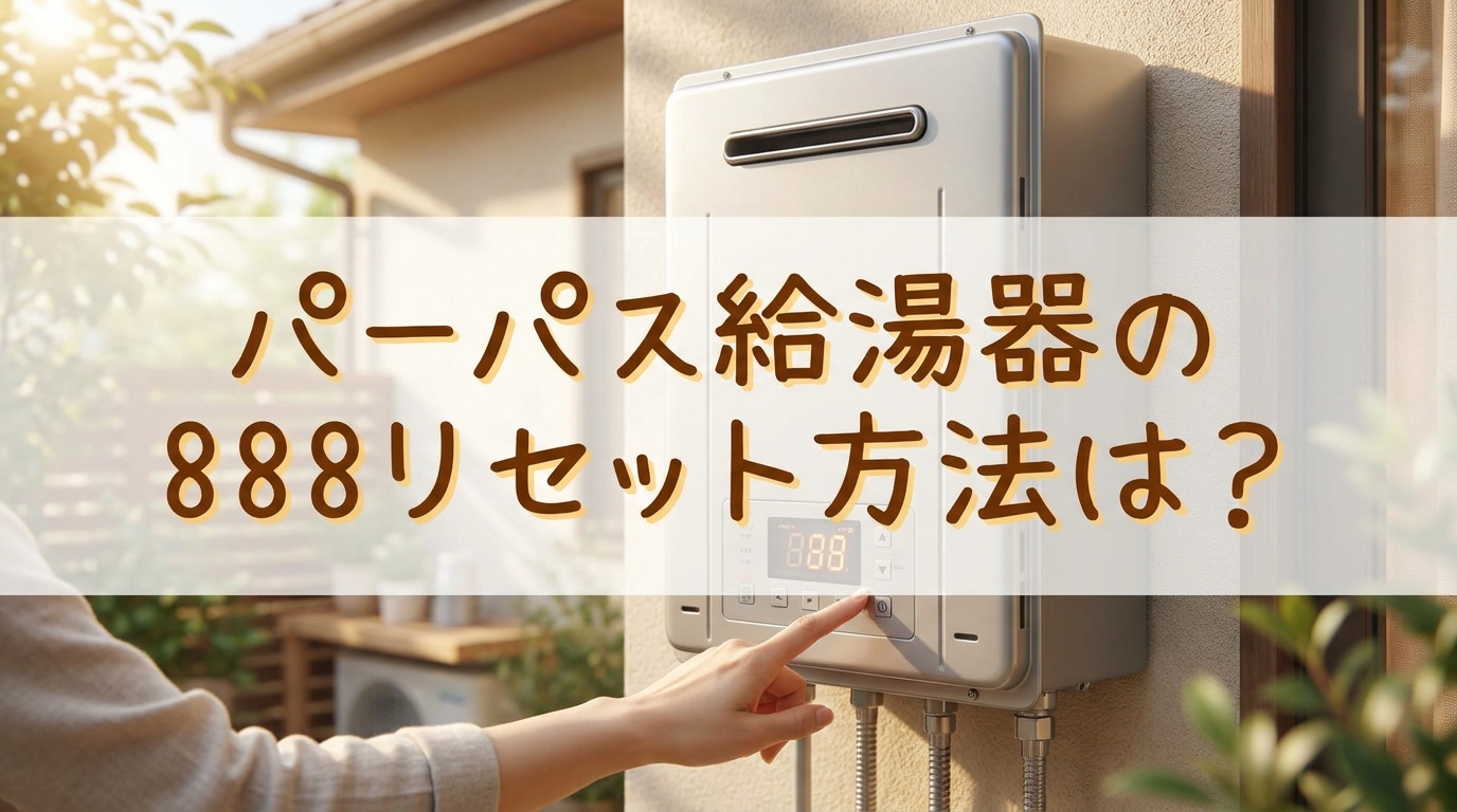 パーパス給湯器の888リセット方法は？