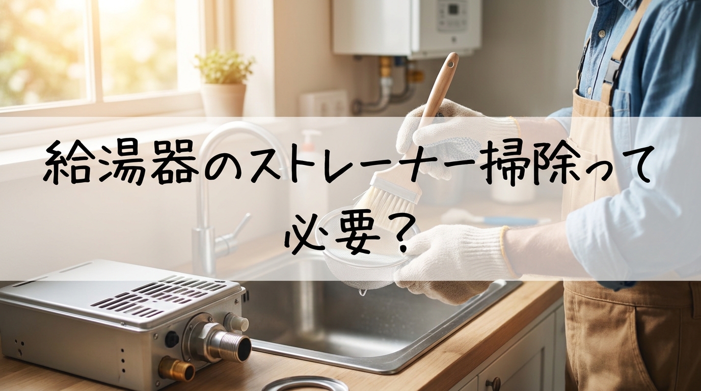 給湯器のストレーナー掃除って必要?