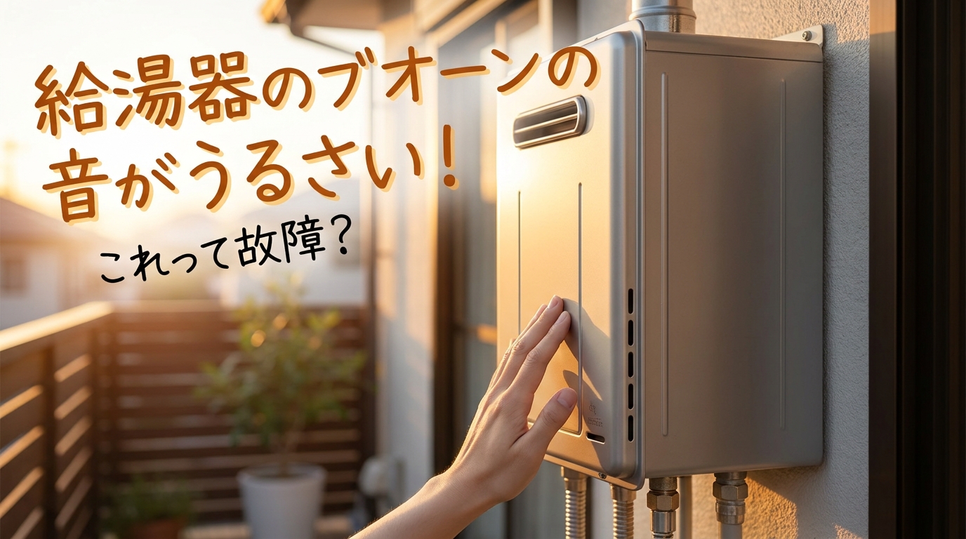 給湯器のブオーンの音がうるさい!これって故障?