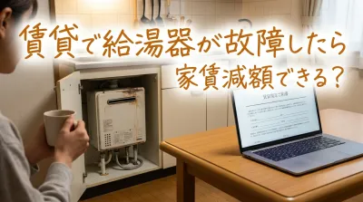 賃貸で給湯器が故障したら家賃減額できる？