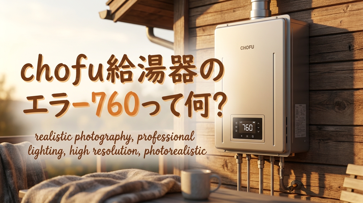chofu給湯器のエラー760って何?