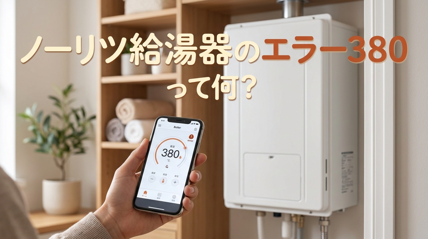 ノーリツ給湯器のエラー380って何?