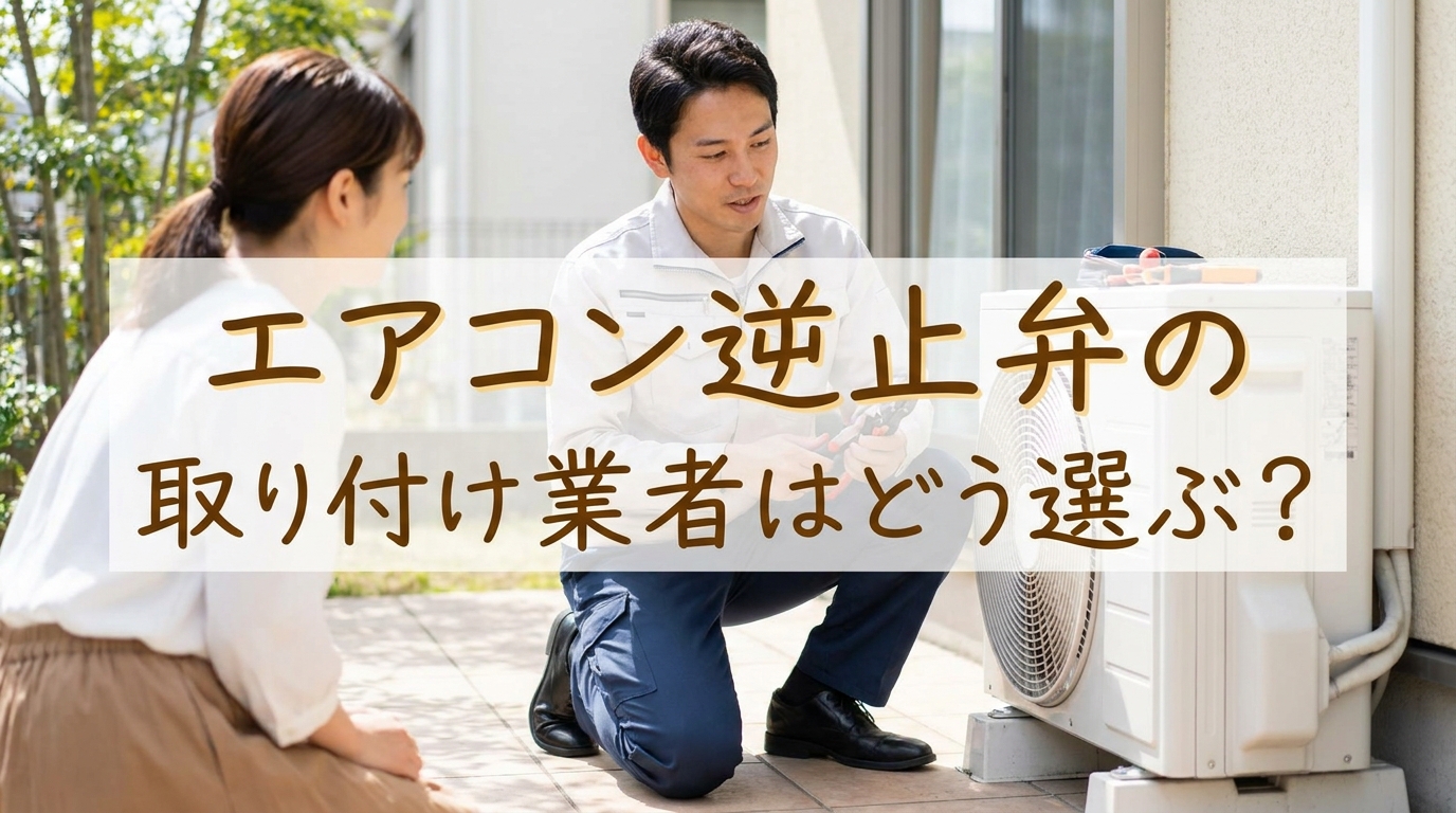 エアコン逆止弁の取り付け業者はどう選ぶ?