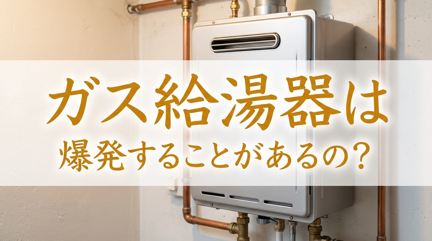 ガス給湯器は爆発することがあるの?