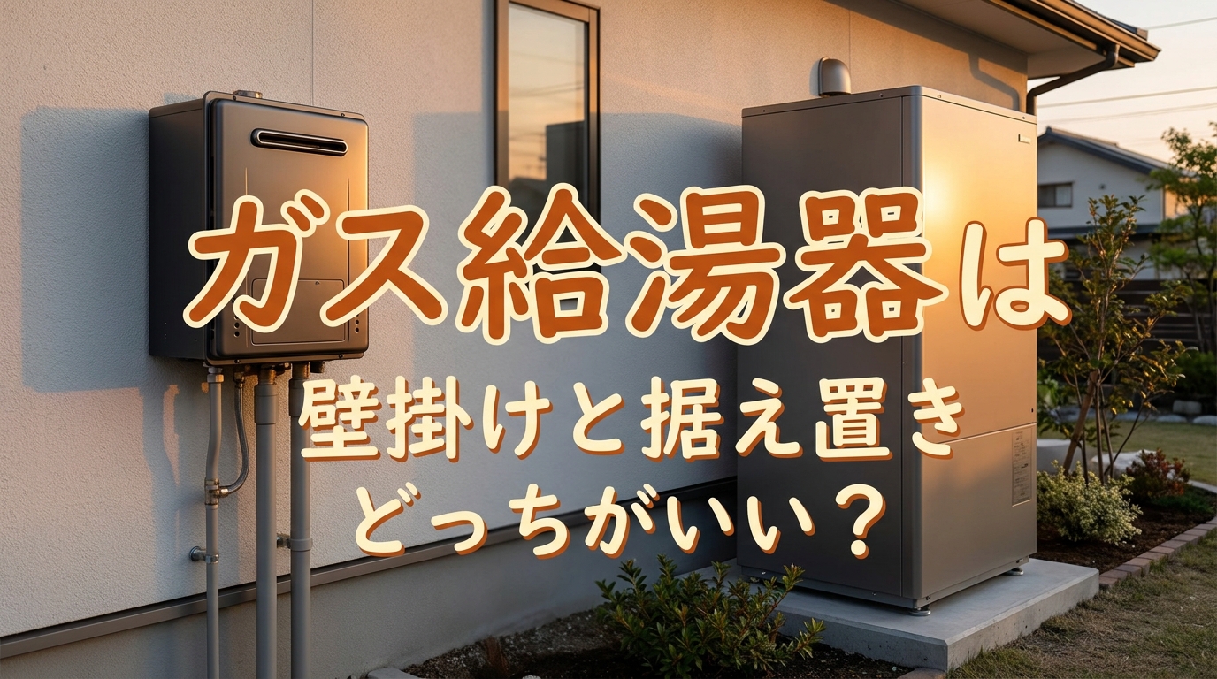 ガス給湯器は壁掛けと据え置きどっちがいい?
