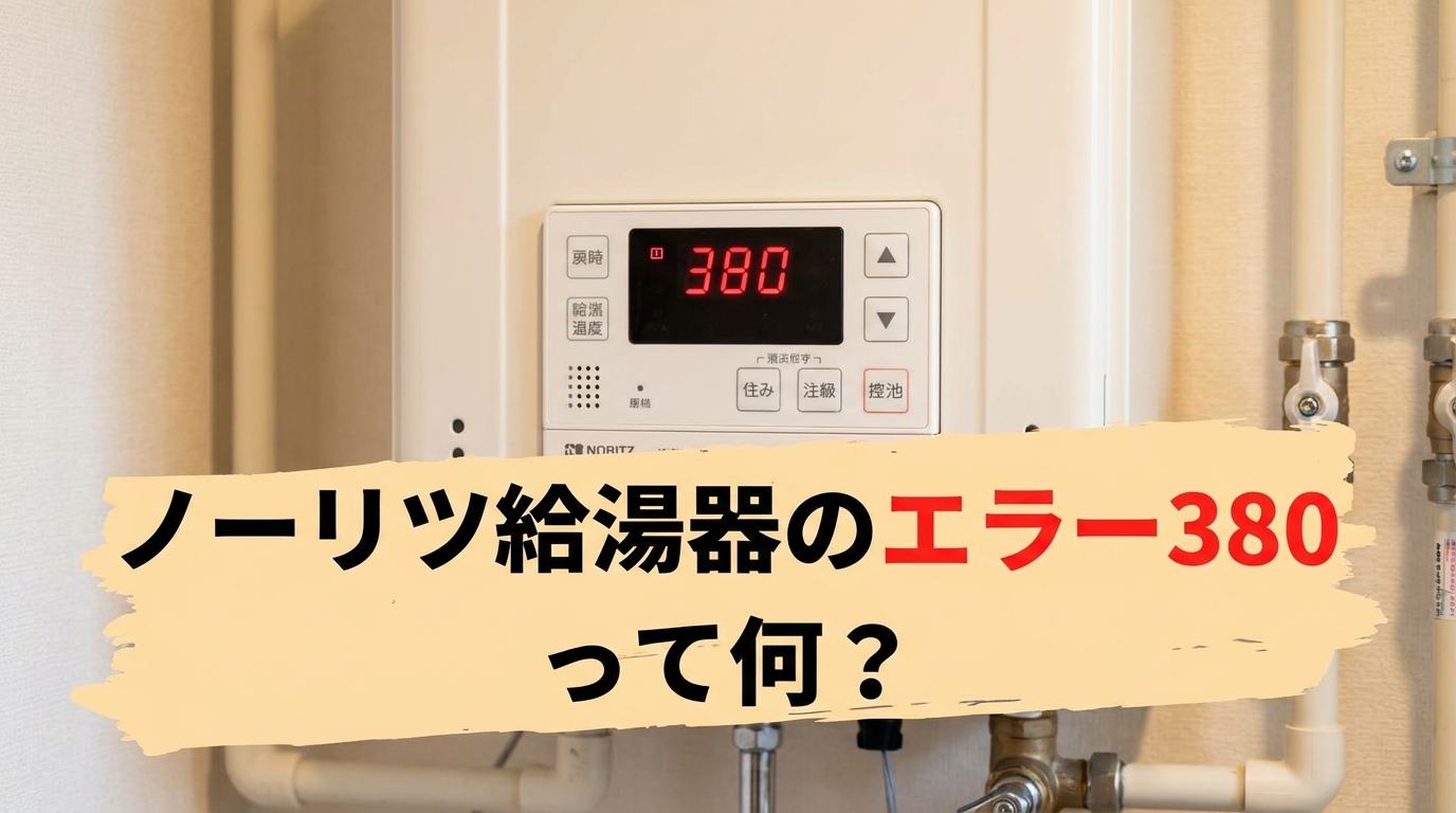 ノーリツ給湯器のエラー380って何?