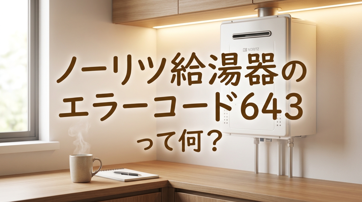 ノーリツ給湯器のエラーコード643って何？