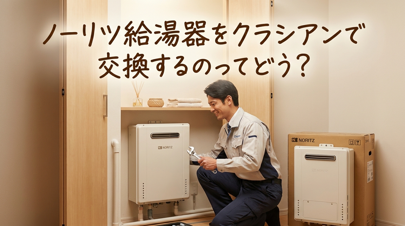 ノーリツ給湯器をクラシアンで交換するのってどう?