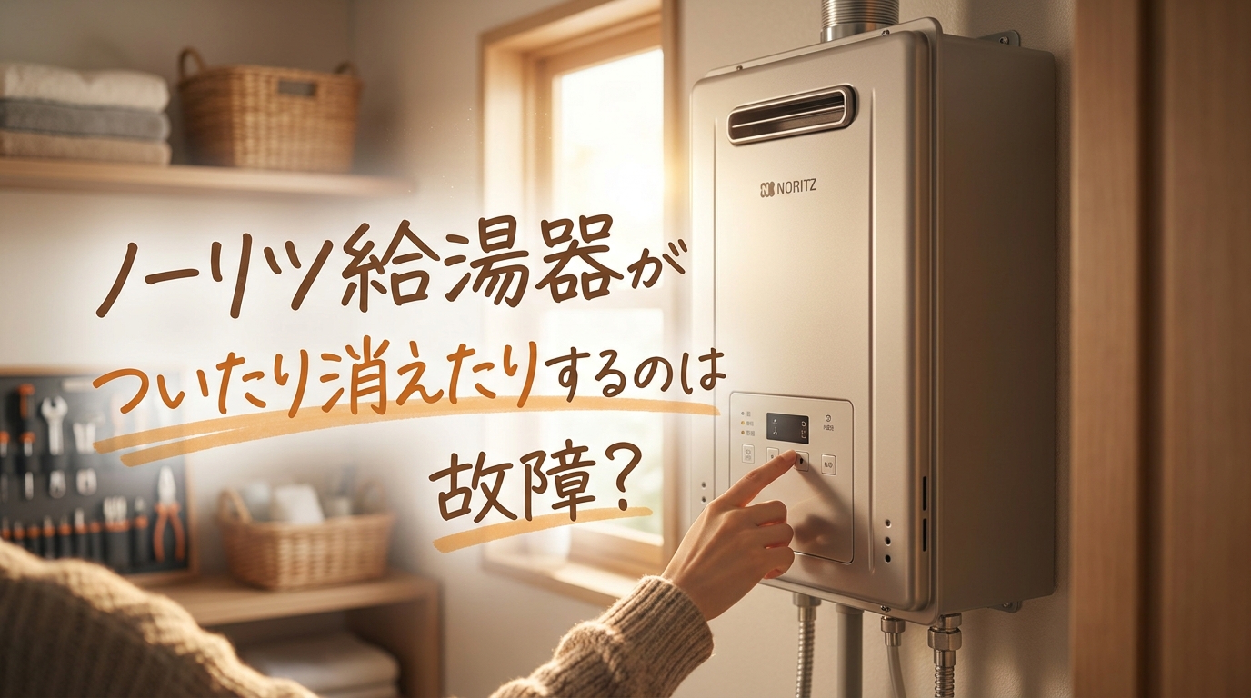 ノーリツ給湯器がついたり消えたりするのは故障?