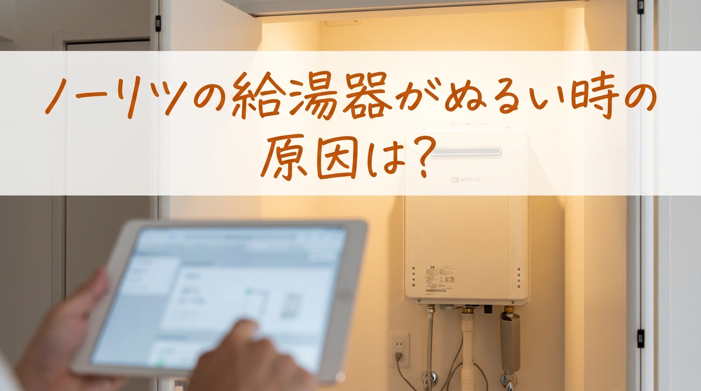 ノーリツの給湯器がぬるい時の原因は?