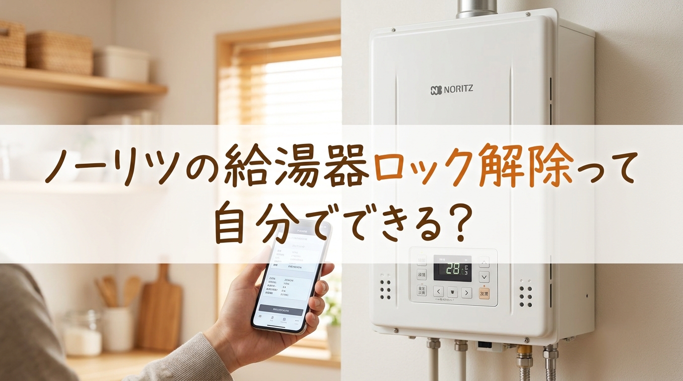 ノーリツの給湯器ロック解除って自分でできる?