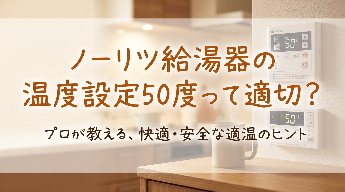 ノーリツ給湯器の温度設定50度って適切?