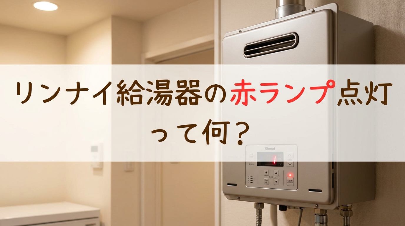 リンナイ給湯器の赤ランプ点灯って何?
