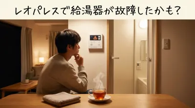 レオパレスで給湯器が故障したかも？