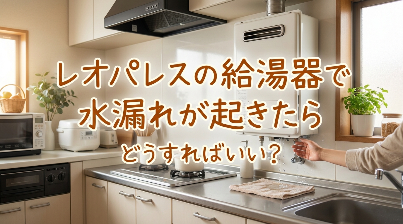 レオパレスの給湯器で水漏れが起きたらどうすればいい?