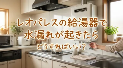 レオパレスの給湯器で水漏れが起きたらどうすればいい？